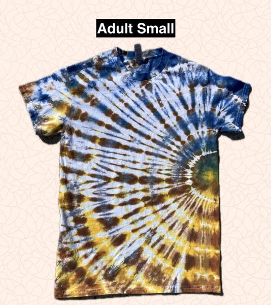 Earth & Sky Fanfold Tie Dye T Shirt Adult Small
