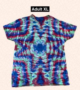 store/p/Blue-Green-Pink-Radiating-Flower-Tie-Dyed-T-Shirt-Adult-XL