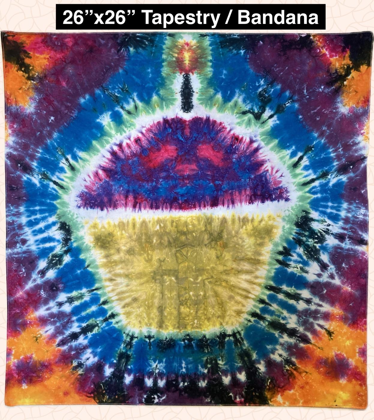 Cupcake Tie Dyed Tapestry