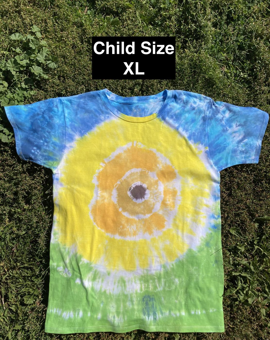Target Sunflower Child Size Tie Dye T Shirt