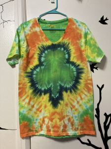 store/p/Green-Shamrock-with-Yellow-Orange-Green-Crinkle-Tie-Dye-T-Shirt-Adult-Large-V-Neck